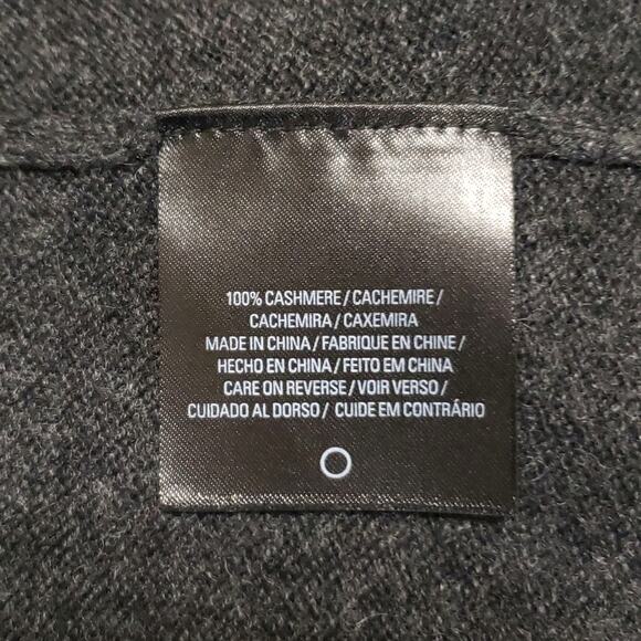 Elie Tahari Womens Draped Front Cashmere Cardigan Dark Grey Sz Small Minimalist - Picture 7 of 12